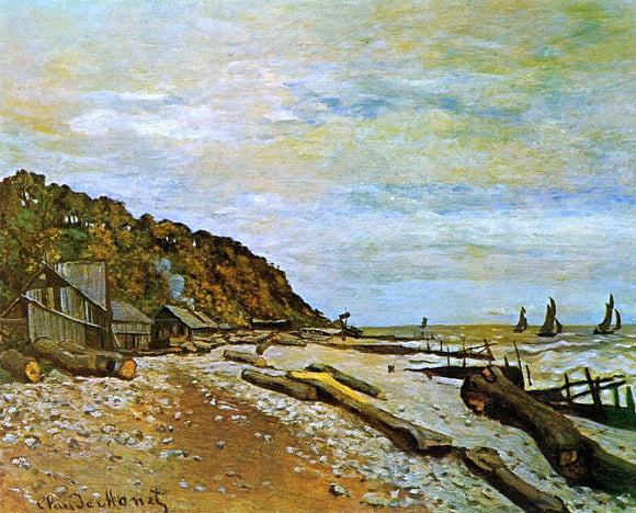  Claude Oscar Monet Boatyard near Honfleur - Art Print