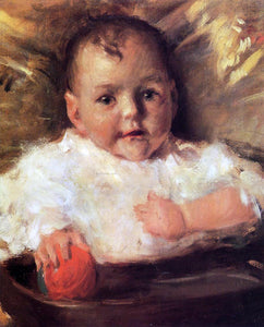  William Merritt Chase Bobbie: A Portrait Sketch - Art Print