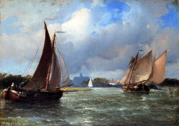  Antonie Waldorp Bomschuiten Heading For Shore - Art Print