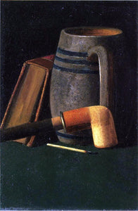  John Frederick Peto Book, Mug, Pipe and Match - Art Print