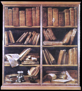  Giuseppe Maria Crespi Bookshelves - Art Print