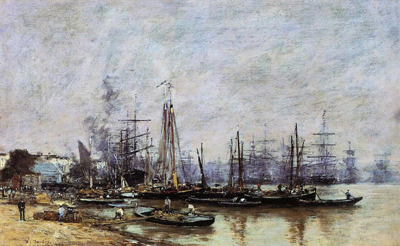  Eugene-Louis Boudin Bordeaux, the Port - Art Print