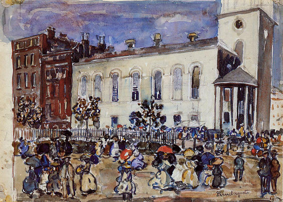  Maurice Prendergast Boston (also known as Park St., Boston) - Art Print