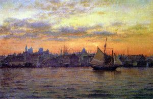  William Partridge Burpee Boston Harbor at Sunset - Art Print