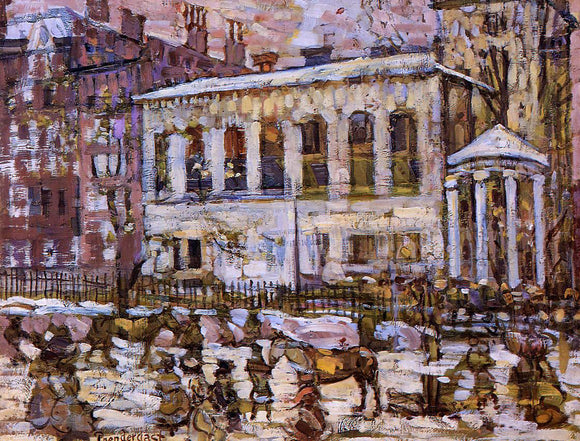  Maurice Prendergast Boston, Snowy Day - Art Print