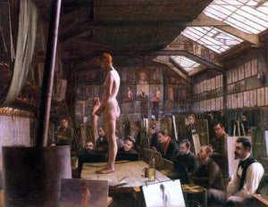  Jefferson David Chalfant Bouguereau's Atelier at the Acadeemie Julian, Paris - Art Print