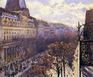  Gustave Caillebotte Boulevard des Italiens - Art Print