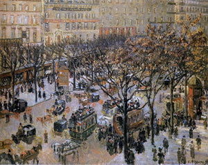  Camille Pissarro Boulevard des Italiens: Morning, Sunlight - Art Print