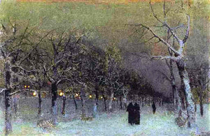  Isaac Ilich Levitan Boulevard in the Evening - Art Print