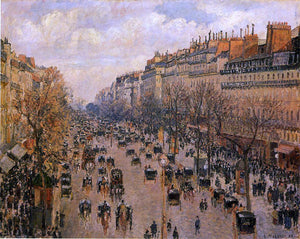  Camille Pissarro Boulevard Montmartre: Afternoon, Sunlight (also known as Boulevard Montmartre: Apres-midi, soleil) - Art Print