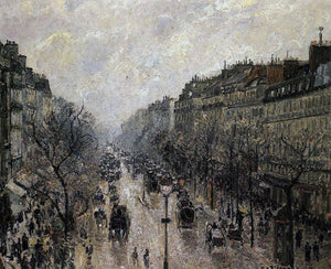 Camille Pissarro Boulevard Montmartre: Foggy Morning - Art Print