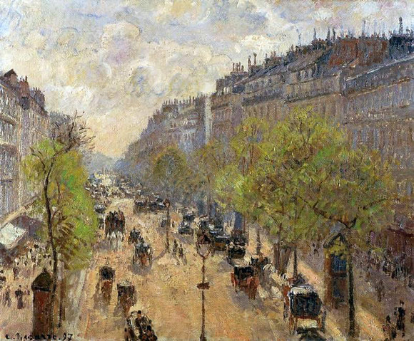  Camille Pissarro Boulevard Montmartre: Spring - Art Print