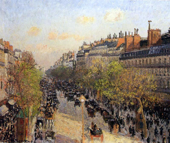  Camille Pissarro Boulevard Montmartre: Sunset - Art Print