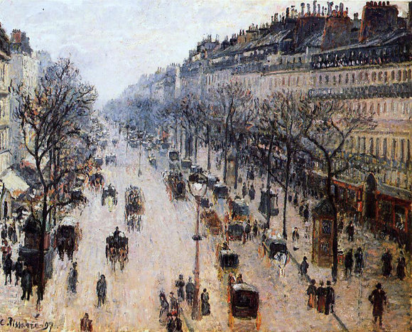  Camille Pissarro Boulevard Montmartre: Winter Morning - Art Print