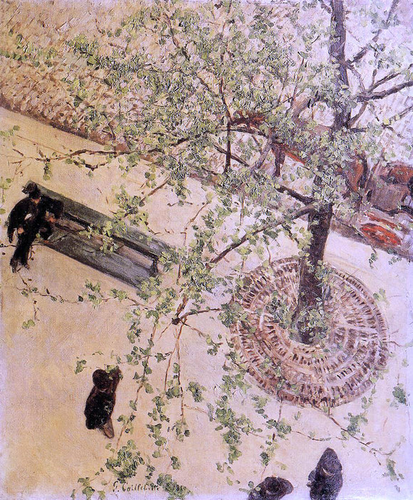  Gustave Caillebotte Boulevard Seen from Above - Art Print