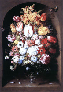  Osias Beert Bouquet in a Niche - Art Print