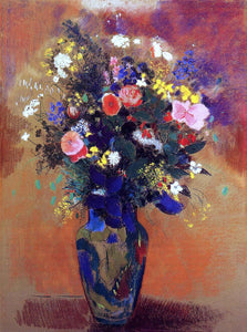  Odilon Redon Bouquet in a Persian Vase - Art Print
