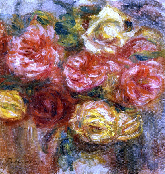  Pierre Auguste Renoir Bouquet of Roses in a Vase - Art Print