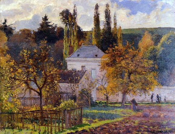  Camille Pissarro Bourgeois House in l'Hermitage, Pontoise - Art Print
