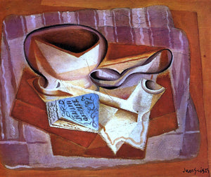  Juan Gris Bowl, Book and Spoon - Art Print