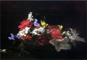  John La Farge Bowl of Flowers, Study of Light - Art Print