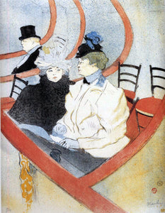  Henri De Toulouse-Lautrec Box in the Grand Tier - Art Print