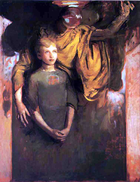  Abbott Handerson Thayer Boy and Angel - Art Print