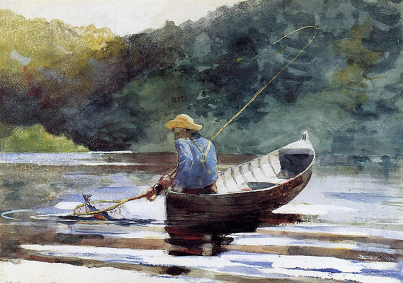  Winslow Homer A Boy Fishing - Art Print