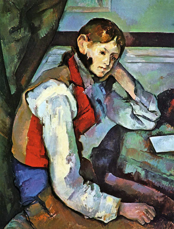  Paul Cezanne Boy in a Red Vest - Art Print