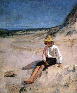  Edmund Tarbell Boy on the Beach - Art Print