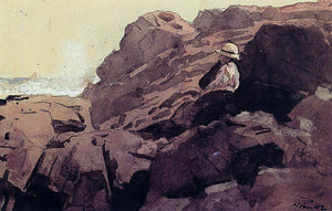  Winslow Homer Boy on the Rocks - Art Print
