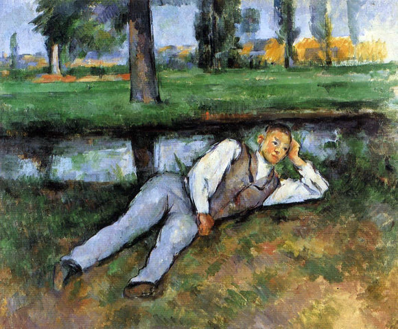  Paul Cezanne Boy Resting - Art Print