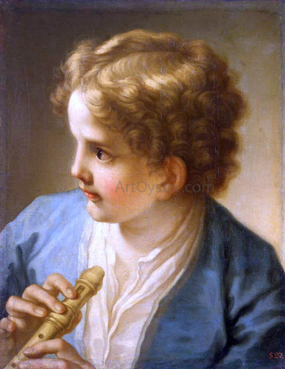  Benedetto Luti Boy with a Flute - Art Print