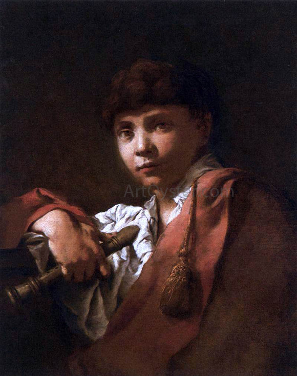  Domenico Maggiotto Boy with Flute - Art Print