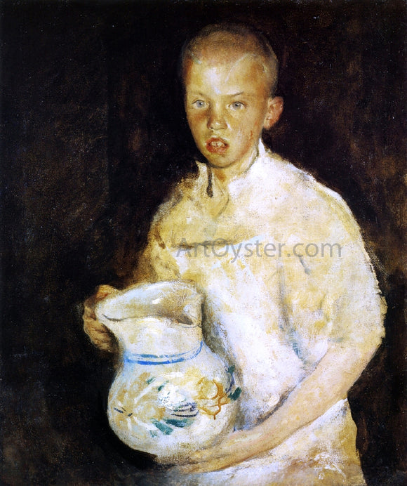  Charles Webster Hawthorne Boy with Pitcher - Art Print