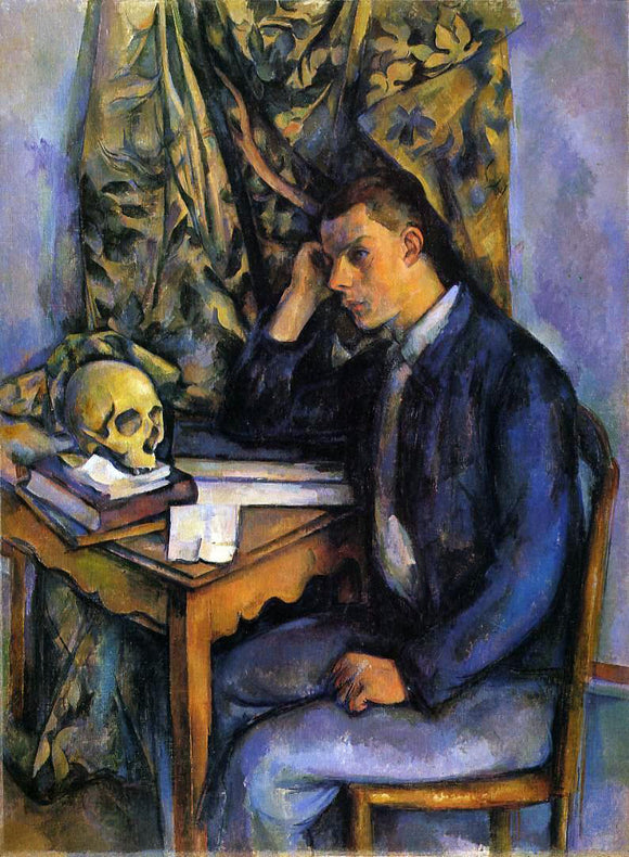  Paul Cezanne Boy with Skull - Art Print