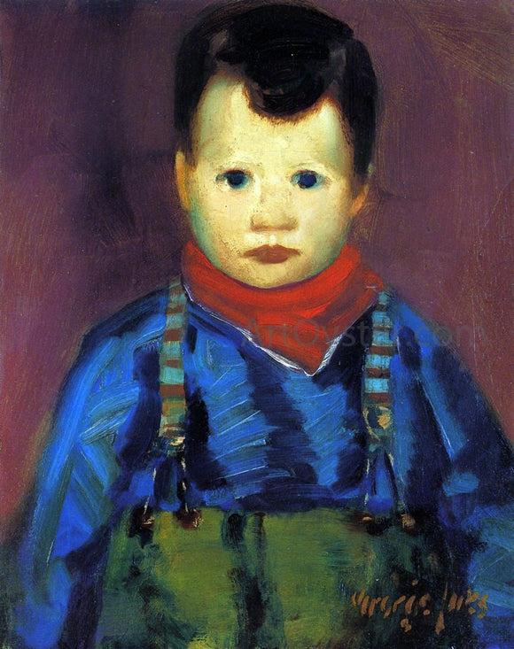  George Luks Boy with Suspenders - Art Print