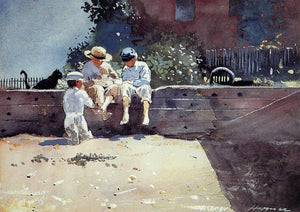  Winslow Homer Boys and Kitten - Art Print