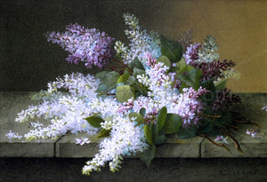  Raoul Paul Maucherat De Longpre Branch of Lilacs - Art Print