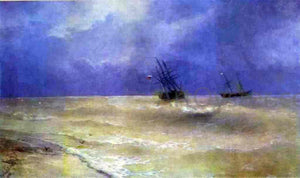  Ivan Constantinovich Aivazovsky Breakers on the Crimean Coast - Art Print