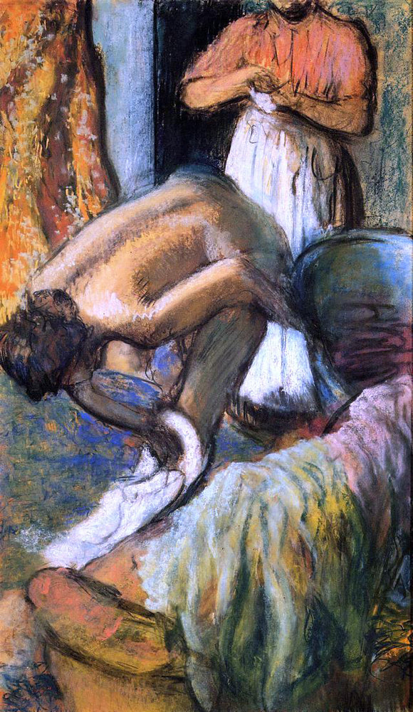  Edgar Degas Breakfast after the Bath - Art Print