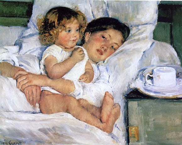  Mary Cassatt Breakfast in Bed - Art Print