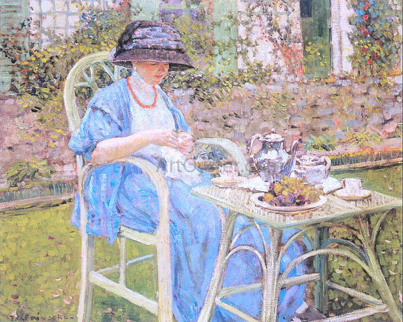  Frederick Carl Frieseke Breakfast in the Garden - Art Print
