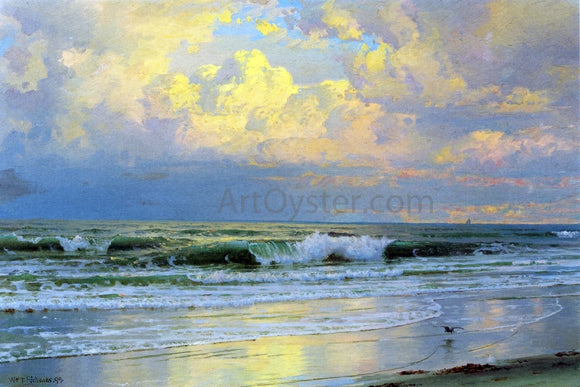  William Trost Richards Breaking Waves - Art Print