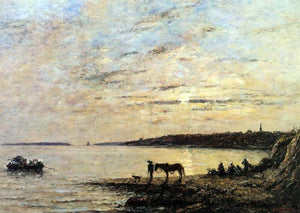  Eugene-Louis Boudin Brest, the Harbor - Art Print