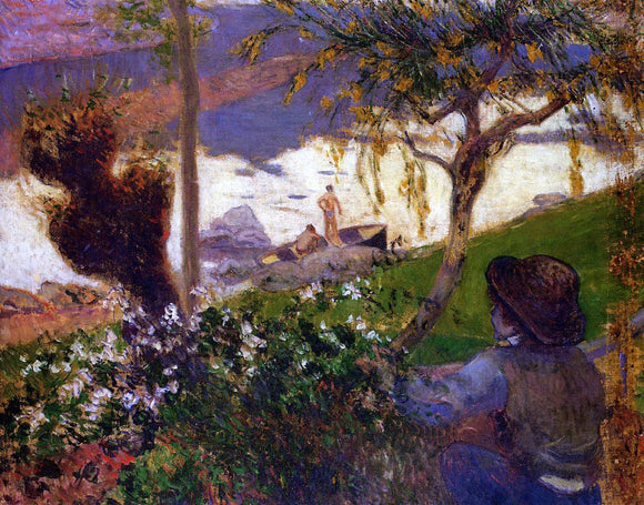  Paul Gauguin Breton Boy by the Aven River - Art Print