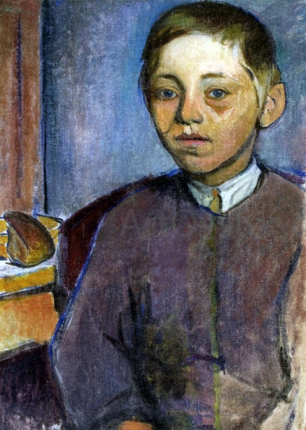  Wladyslaw Slewinski Breton Boy with Bread - Art Print