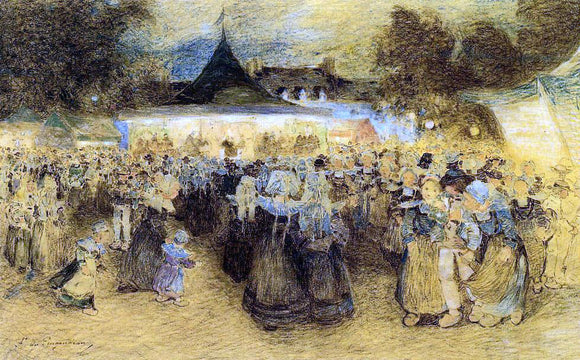  Ferdinand Du Puigaudeau Breton Festival - Art Print