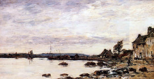  Eugene-Louis Boudin Breton Shoreline - Art Print