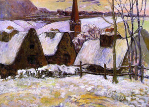  Paul Gauguin Breton Village in the Snow - Art Print